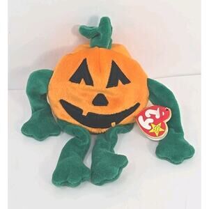 1998 Ty Beanie Baby "Pumkin" Retired Jack O' Lantern BB33